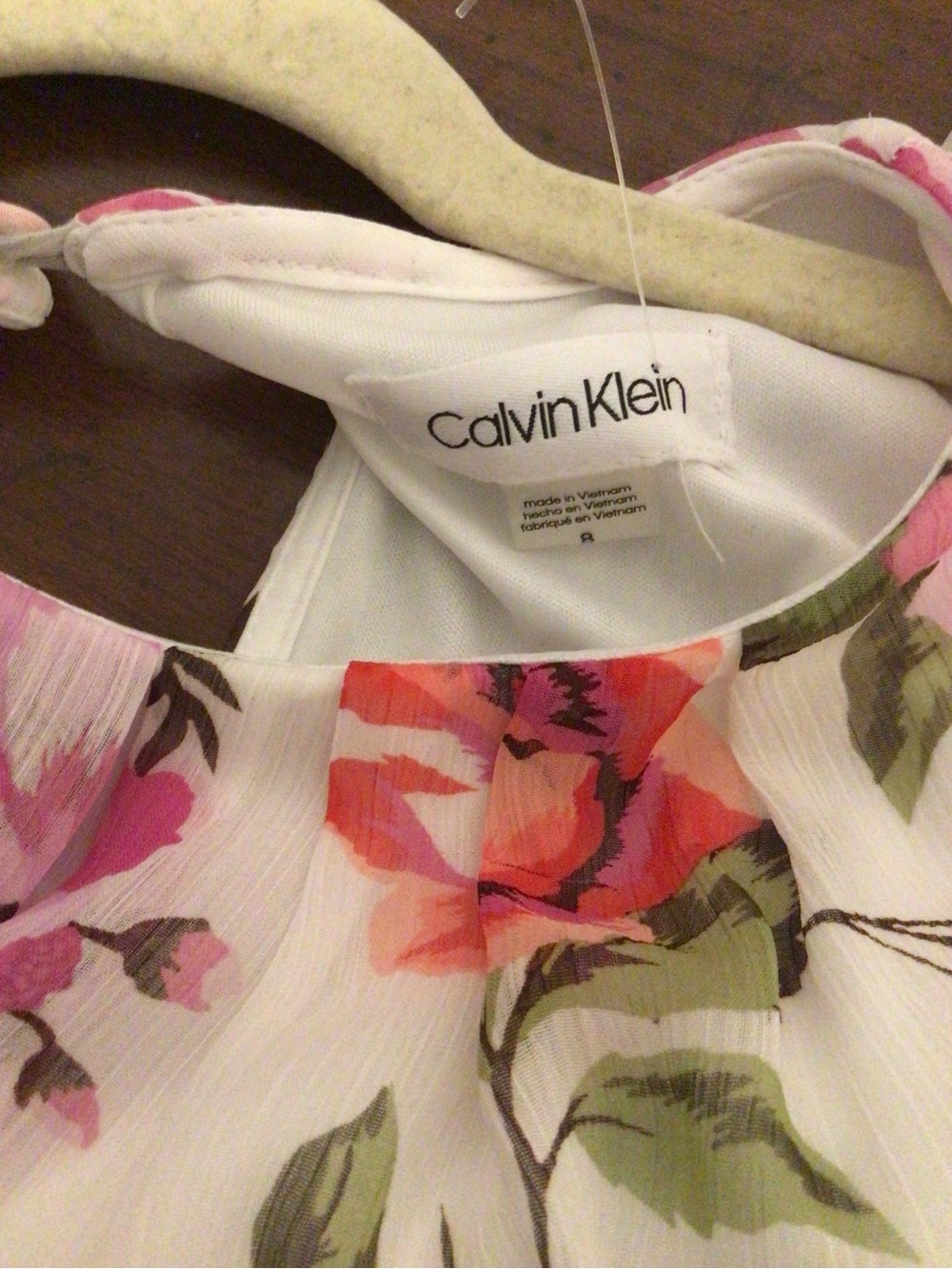 Calvin Klein floral ,boho ,whimsical,modest midi dress SZ 8 NWT - Picture 9 of 14